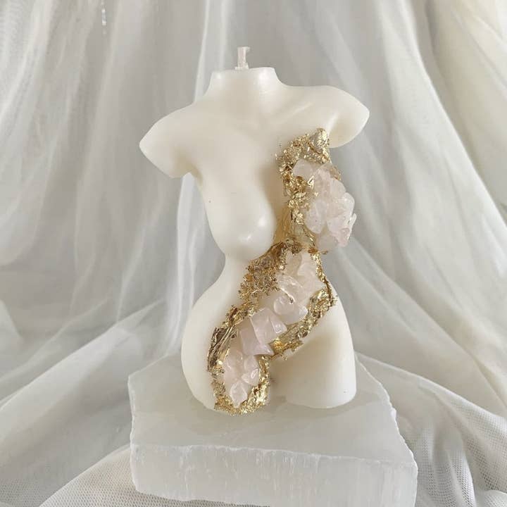 Dreamsoy Candles - Wholesale Novelty Candle - Rose Quartz Infused Crystal Candles1