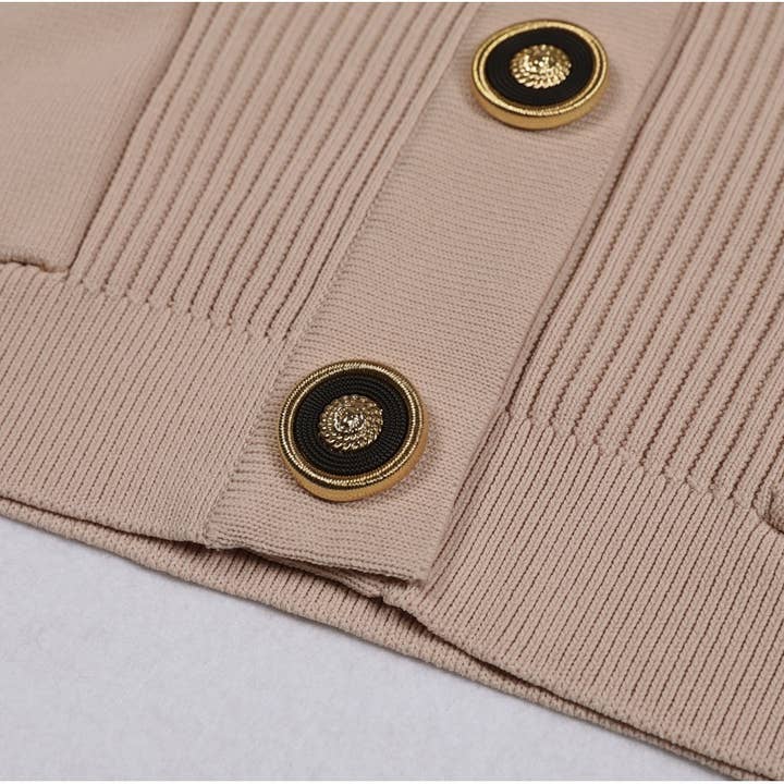 Productseeker - Wholesale Top & Skirt Set - Women's - SET218Y Spring Autumn Knit Cardigan Sweater with Skirt Set6