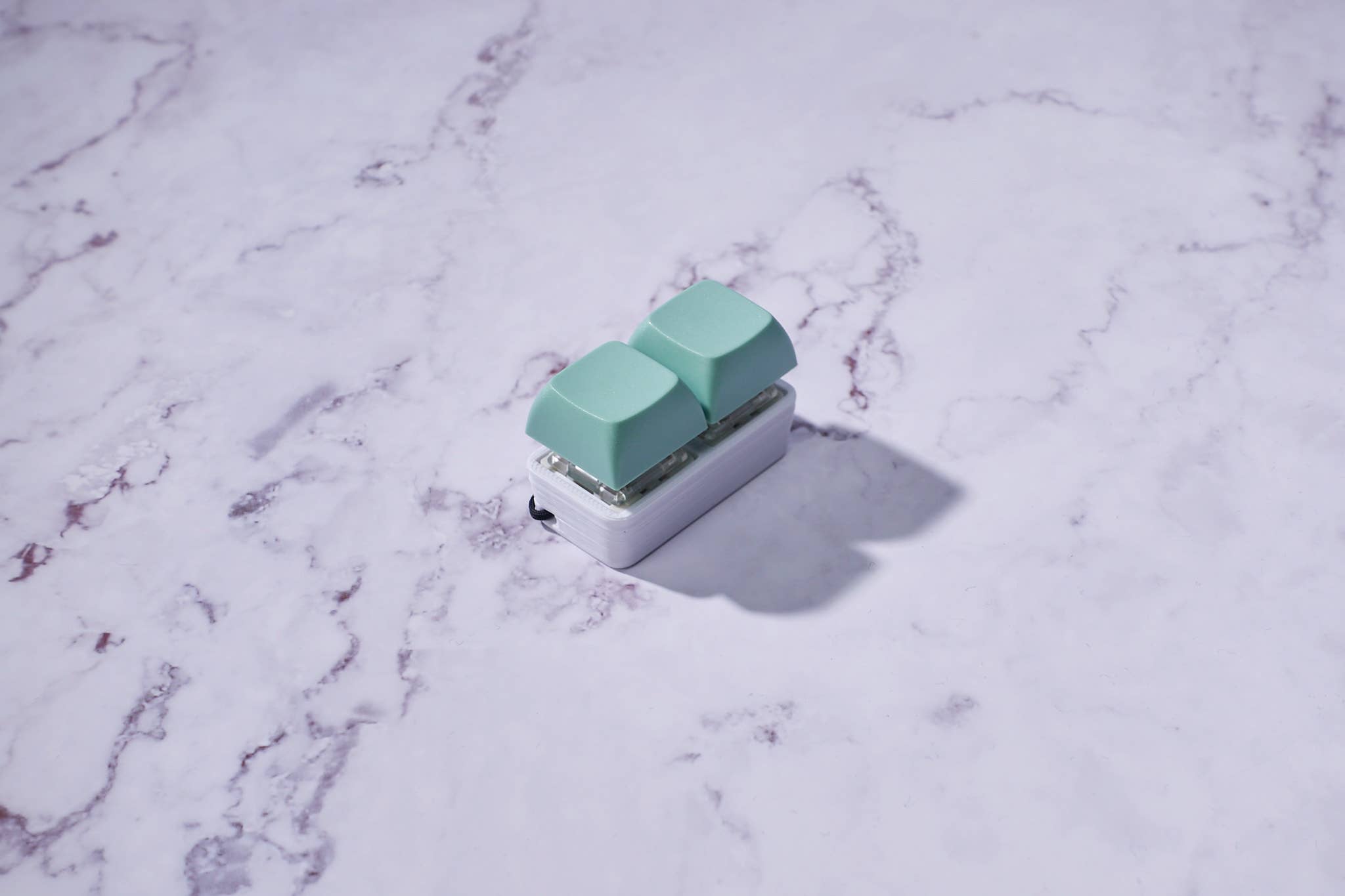 Strudel3D - Wholesale Fidget Toy - Kids - 2 Key Mechanical Keyboard Fidget Keychain - Pastel Colors0