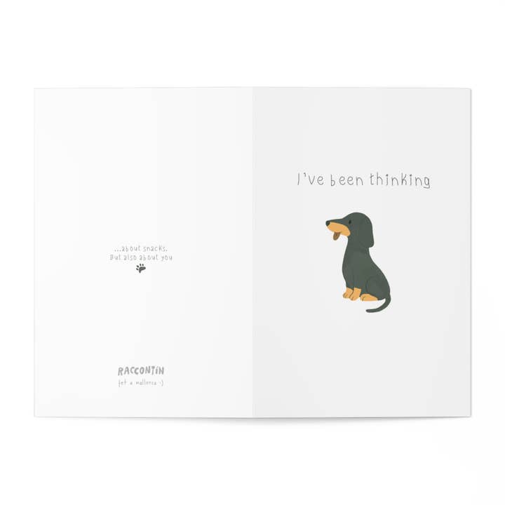 HÄLSNINGSKORT - JAG HAR TÄNKT (TAX) för wholesale av Raccontin