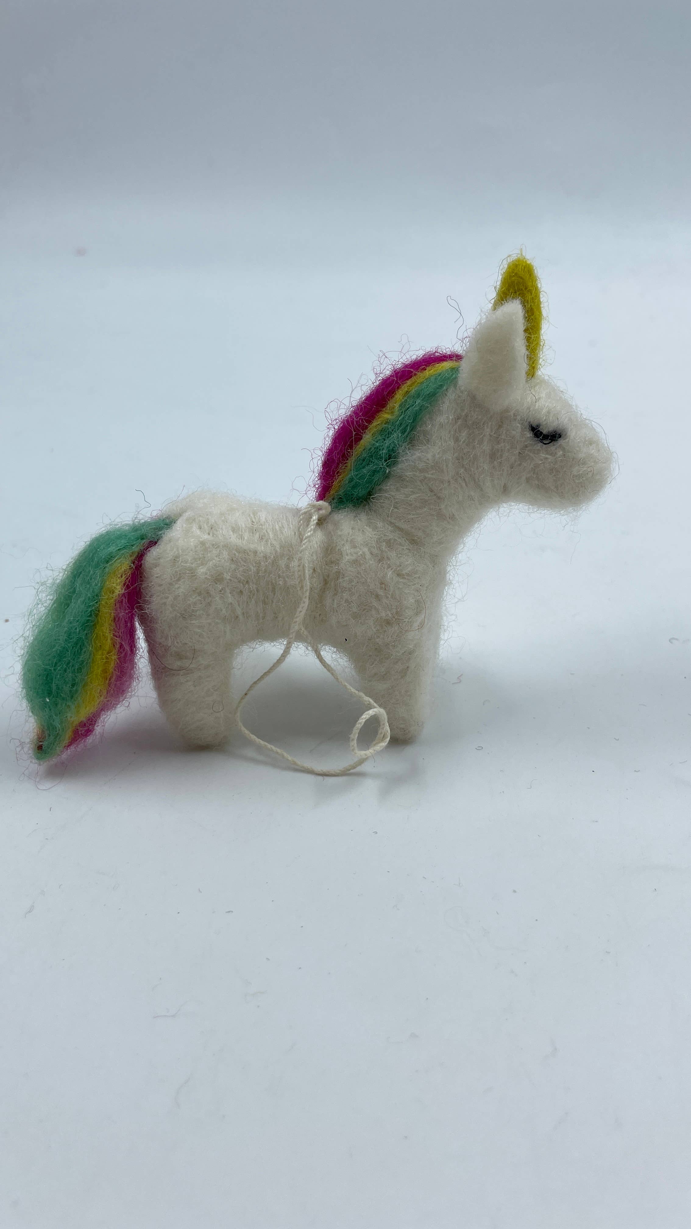 Funky Yak Ltd – wholesale Ornament – Handmade Felt Unicorn Year-round Decoration1