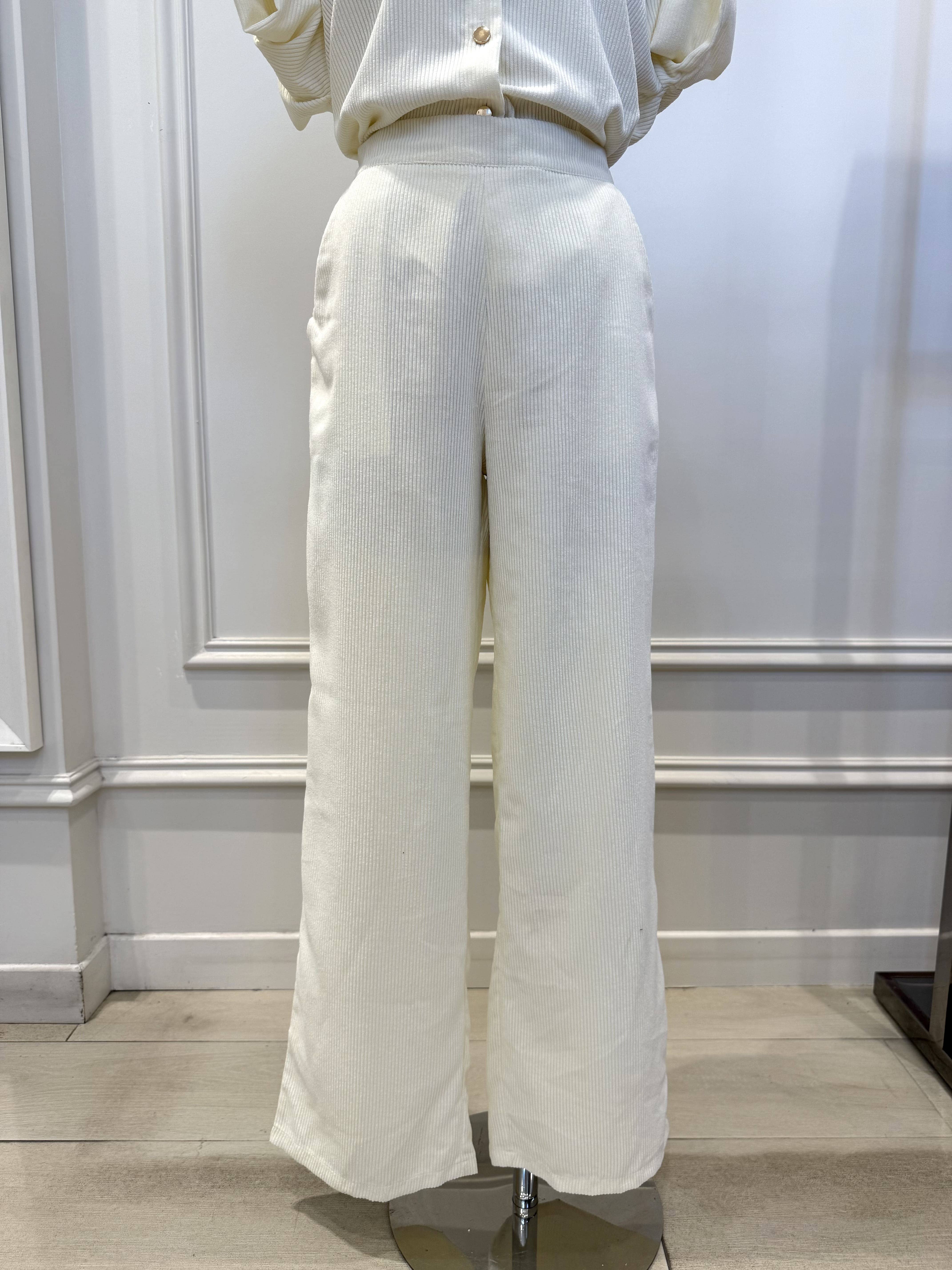 LOVIE & CO - Wholesale Pants - Women's - Corduroy pants with elastic waistband - 72926-1-LOIC6