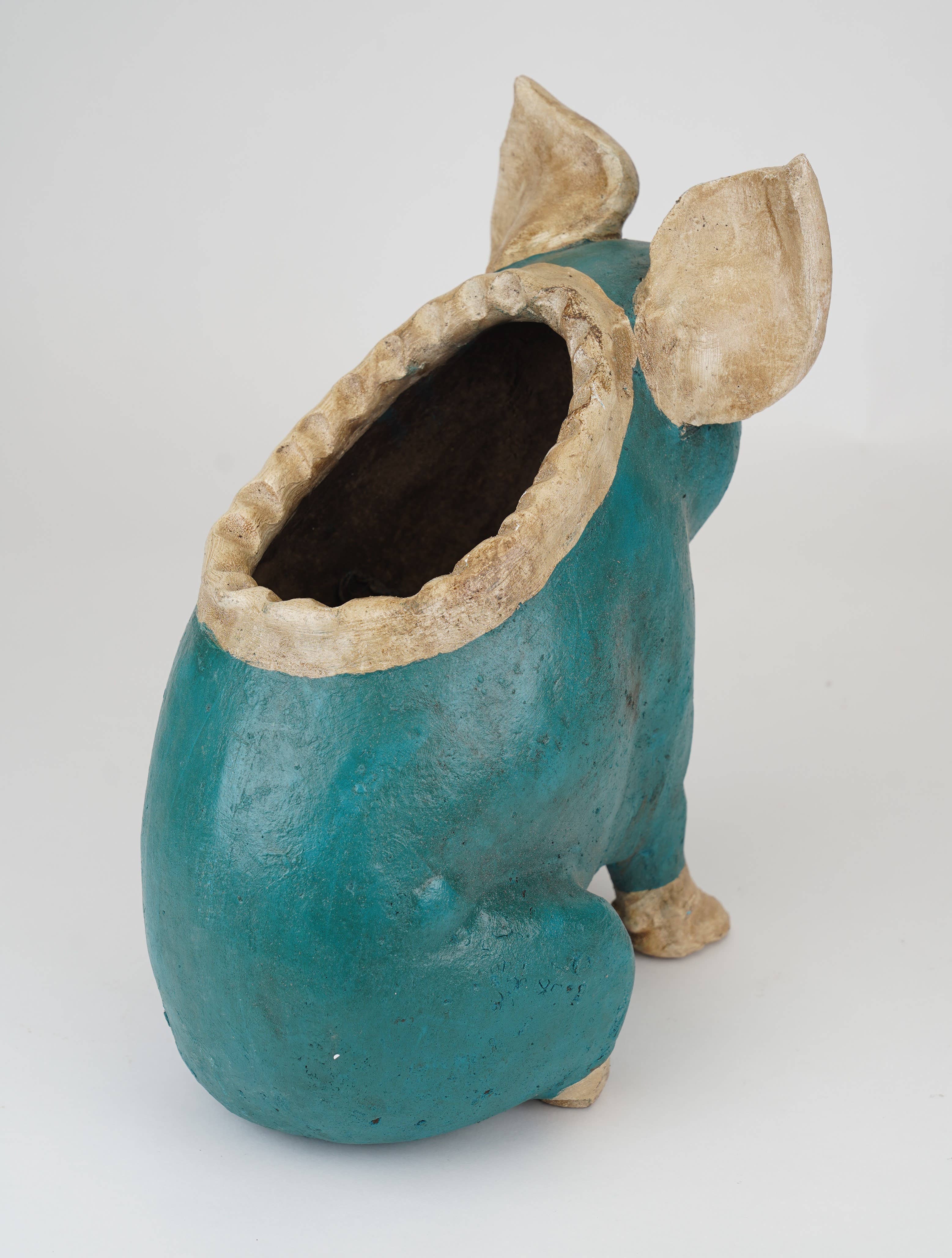 My Amigos Imports - Wholesale Plant Pot - Wilber the Pig Planter-Garden-Clay-Handmade-13x7x15 inches1