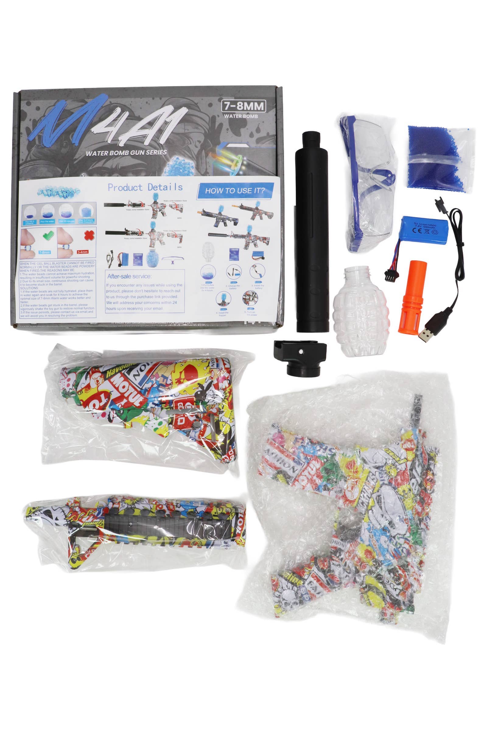 ASSORTI Aanvalsgeweer Gel Ball Blaster Schietgeweer - 32 Inch voor groothandel op Faire6