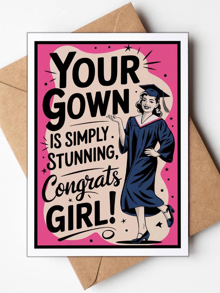 Funny Cards, Graduation Cards for Her, Graduation Gifts 2025 for wholesale by Greeting Cards by Katie Doodle & Gifts by Matchbox Card Co