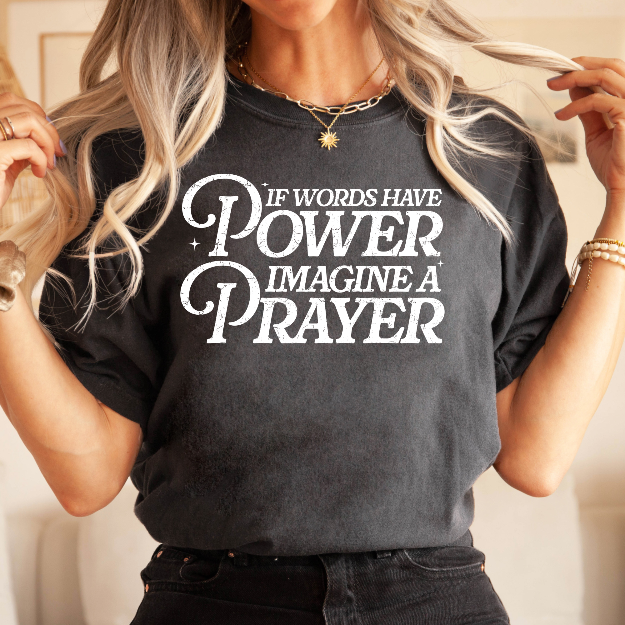 Buckeye Craft Co. - Vente T-shirt sérigraphié – femme - T-shirt "Si les mots ont du pouvoir"0