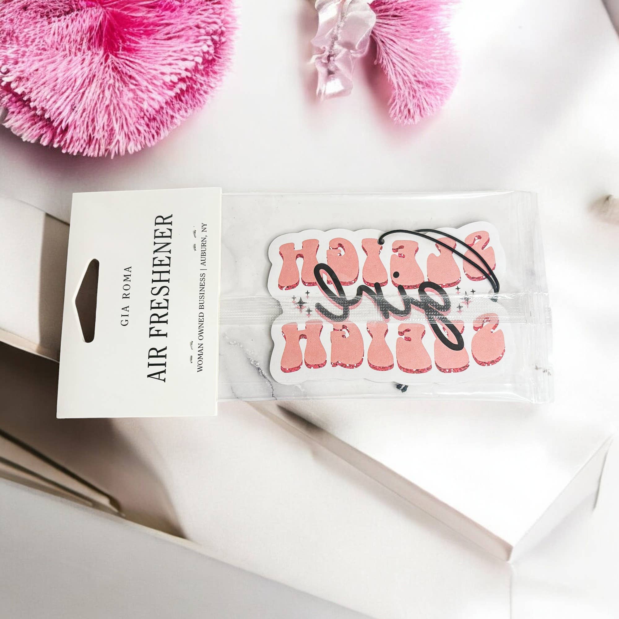 Gia Roma - Vendita all'ingrosso Deodorante per auto - Donna - Regali di Natale rosa unici, freschi natalizi per donna1