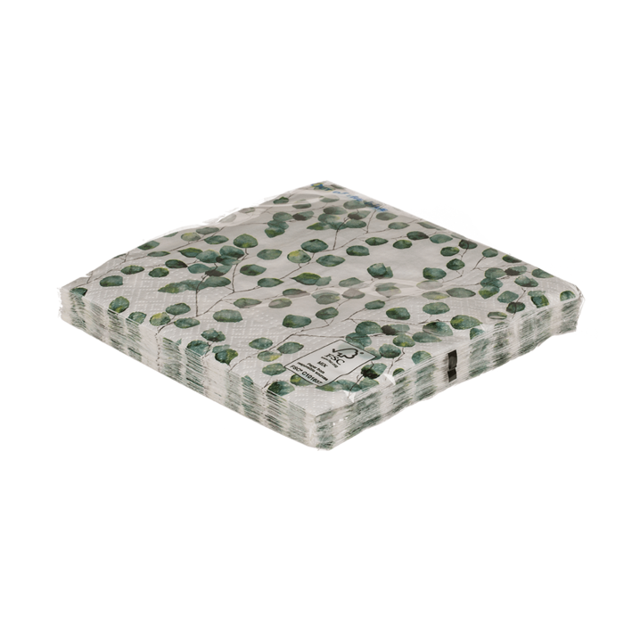 Out of the blue KG - Wholesale Disposable Napkin - Paper napkins, Eucalyptus leaves,2