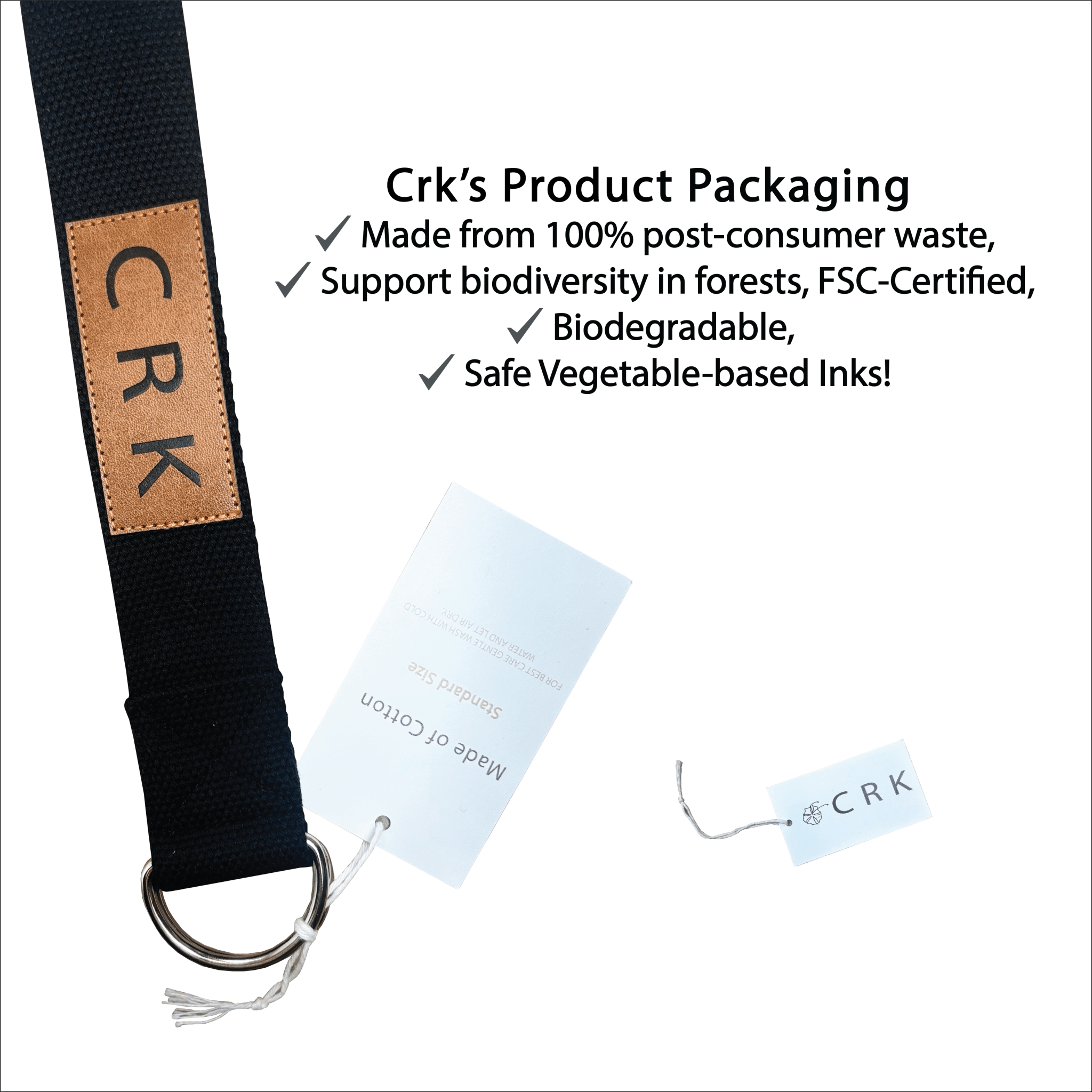 Crk - Wholesale Yoga Strap/Band - The Black Strap • Yoga Mat Carrying Strap and Exercise Strap4