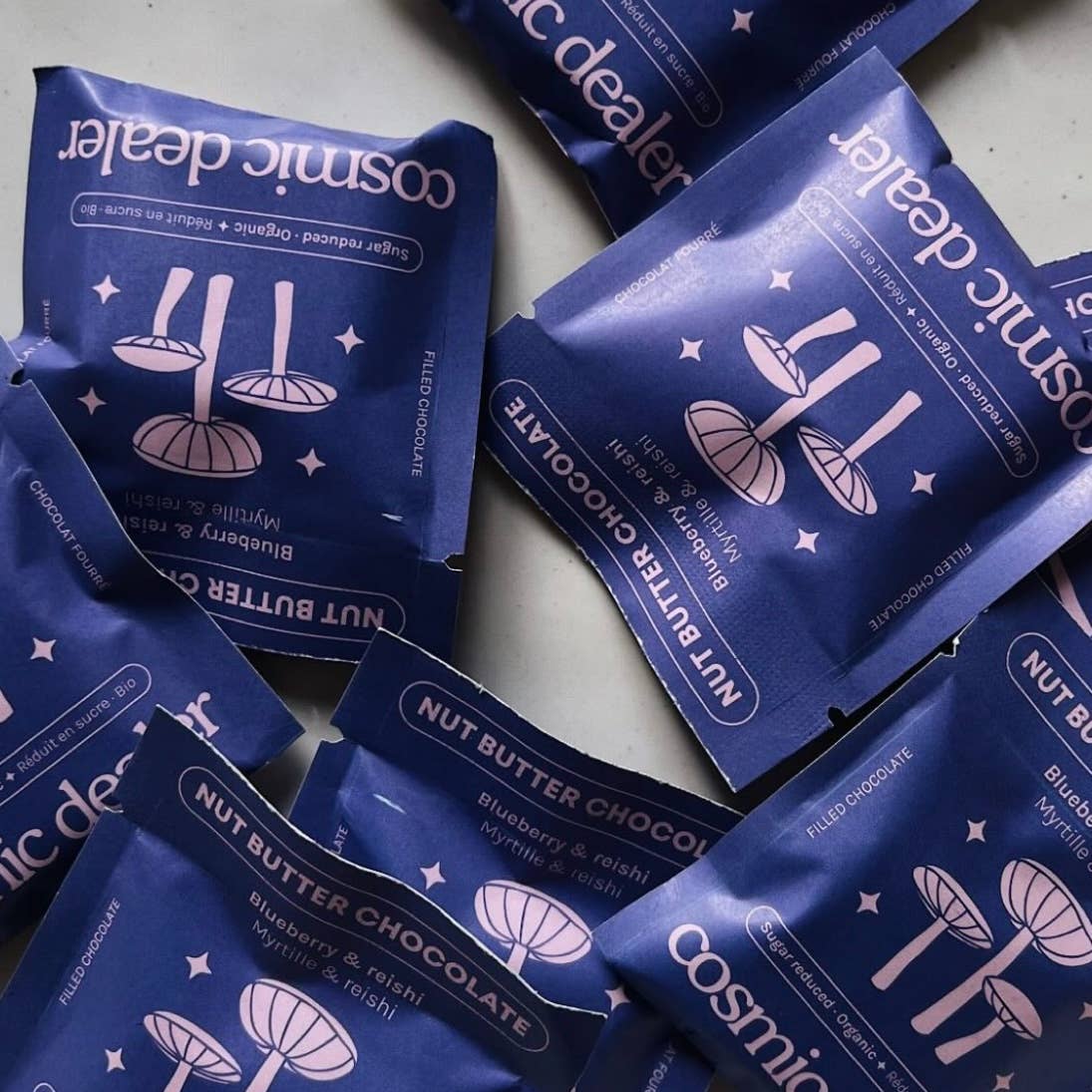 Cosmic Dealer - Wholesale Chocolate Bar - Single nut butter chocolate - Blueberry - SRP 16 unit2