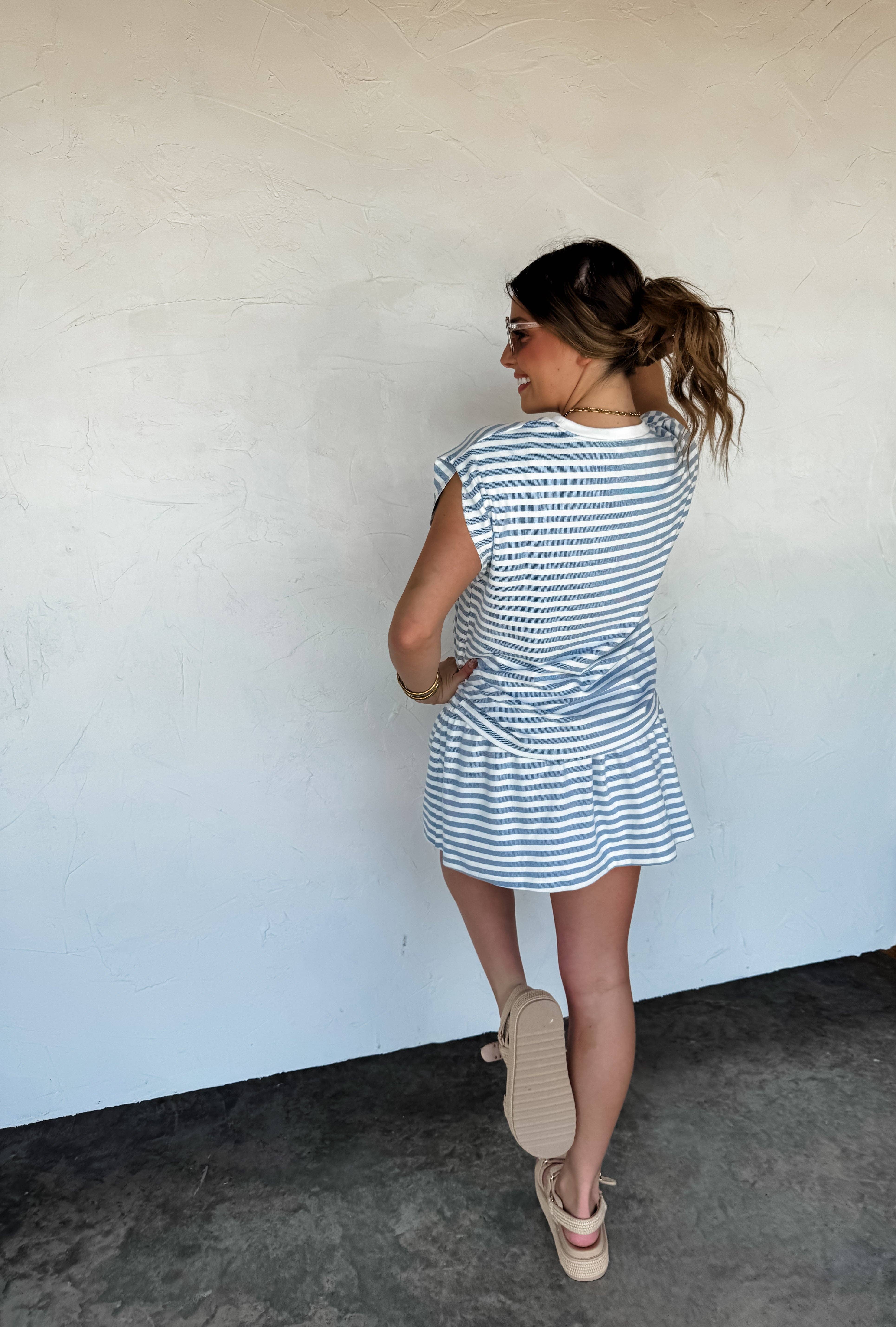 BLAKELEY - Vente Ensemble haut et jupe - Femme - ENSEMBLE JUPE-SHORT À RAYURES CÔTIÈRES6