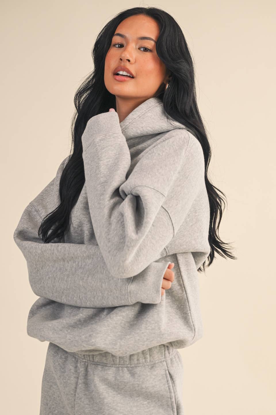 KIMBERLY C – Engroshandel Hoodie – Kvinder – Cozy Fleece oversize pullover hættetrøje22