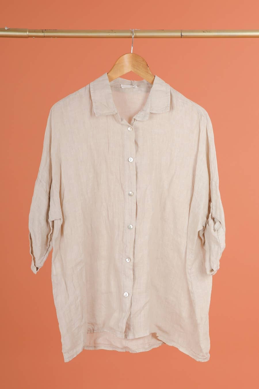 la maison des fibres naturelles - Wholesale Button Down Shirt - Women's - 620090u 100% linen shirt made in Italy4