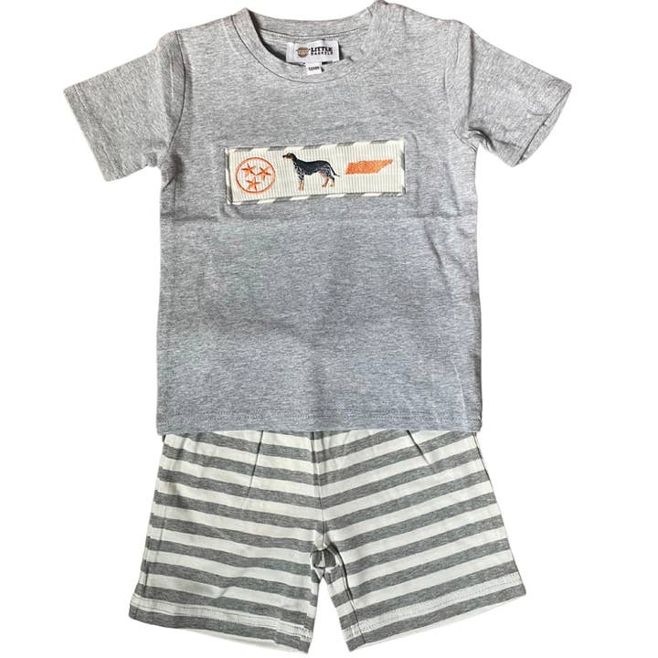 Set Tennessee Tri Star, State y Dog Smocked para niños para venta al por mayor de Barrel Down South