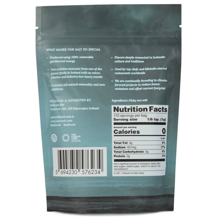 Saltverk - Wholesale Salt - SALTVERK Flaky Sea Salt Pouch6