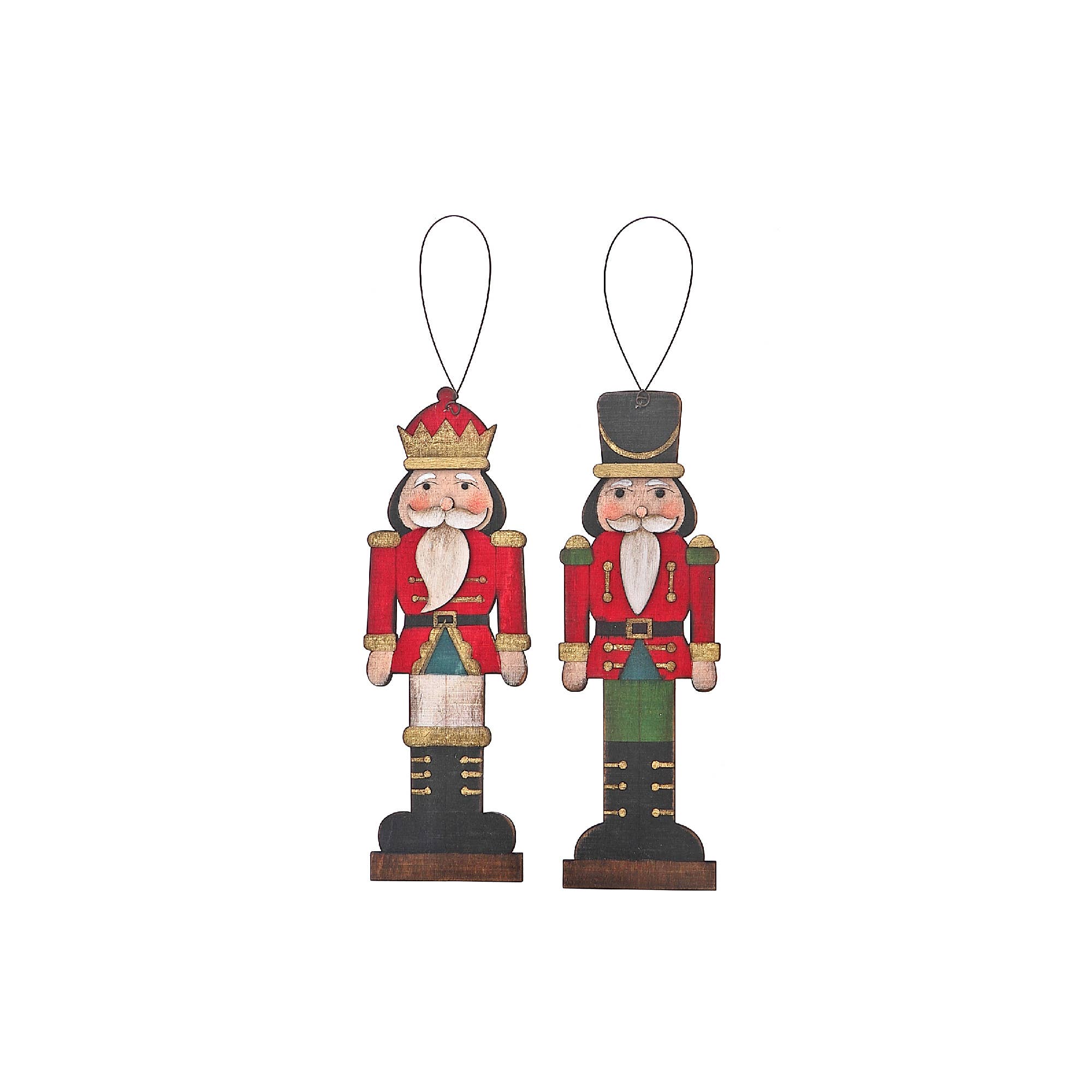 Multi Wooden Nutcracker Ornaments Asstd for wholesale on Faire0