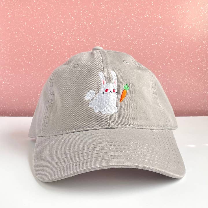 BUNNY GHOST DAD HAT for wholesale by Peachie Patches