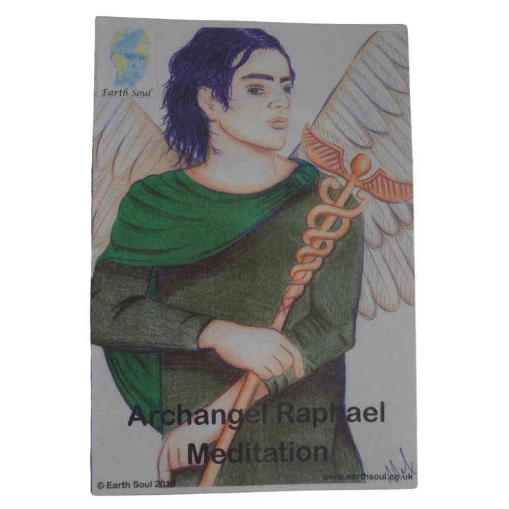 Erzengel Raphael Meditationskarte, Achtsamkeit, Entspannung für den Großhandel von Earth Soul