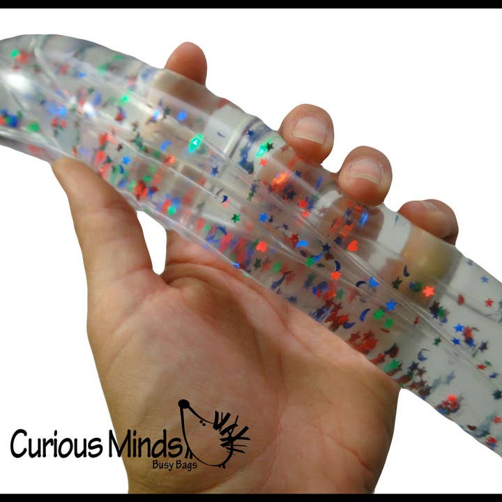 Curious Minds Toys - Wholesale Squishy Toy - Kids & Baby - 1Â Giant 9.5" Long Water Filled Tube Snake Stress Toy - Squi
