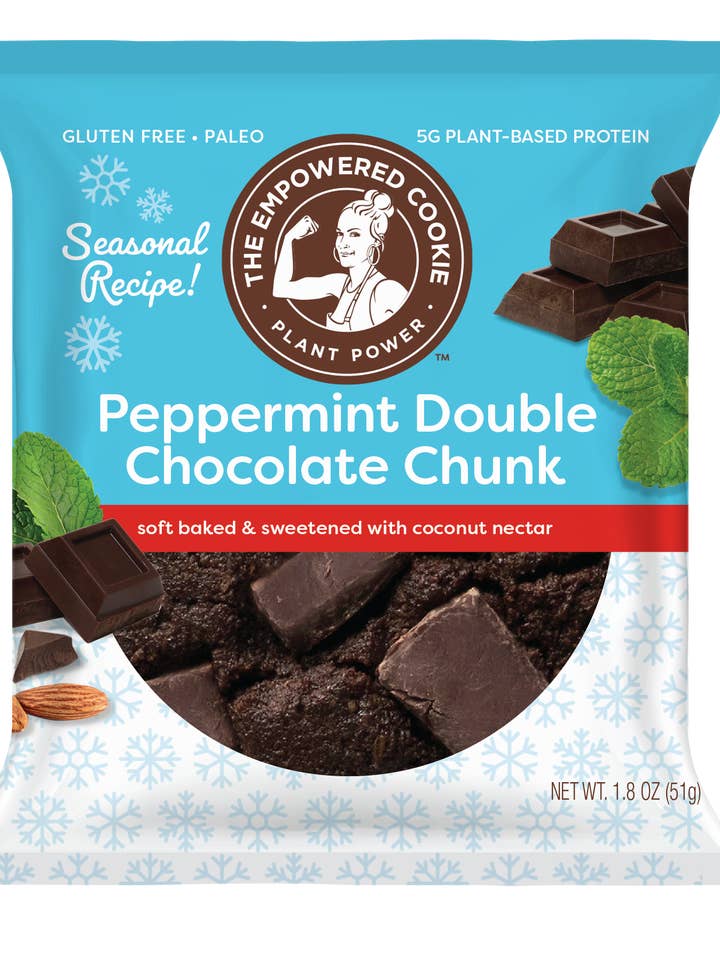 Peppermint Double Chocolate Chunk for wholesale by The Empowered Cookie