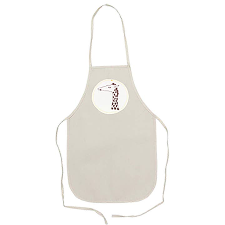 KID APRON/ GIRAFFE for wholesale by Lil' Fishy