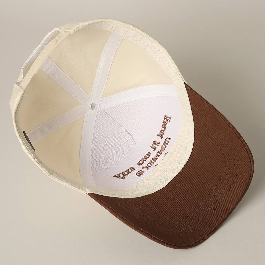 Fashion City - Wholesale Truckerpet - Uniseks - Zet het op de rekening van mijn moeder geborduurde tweekleurige hoed8