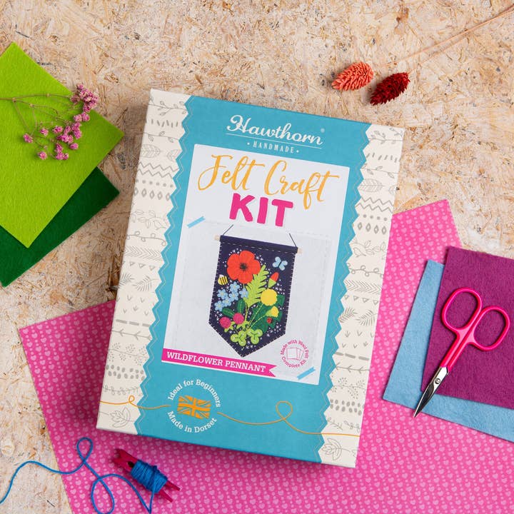 Hawthorn Handmade (US Duties Paid) - Wholesale Craft Sewing Kit - Wildflower Pennant Felt Craft Kit | Complete Craft Kit4