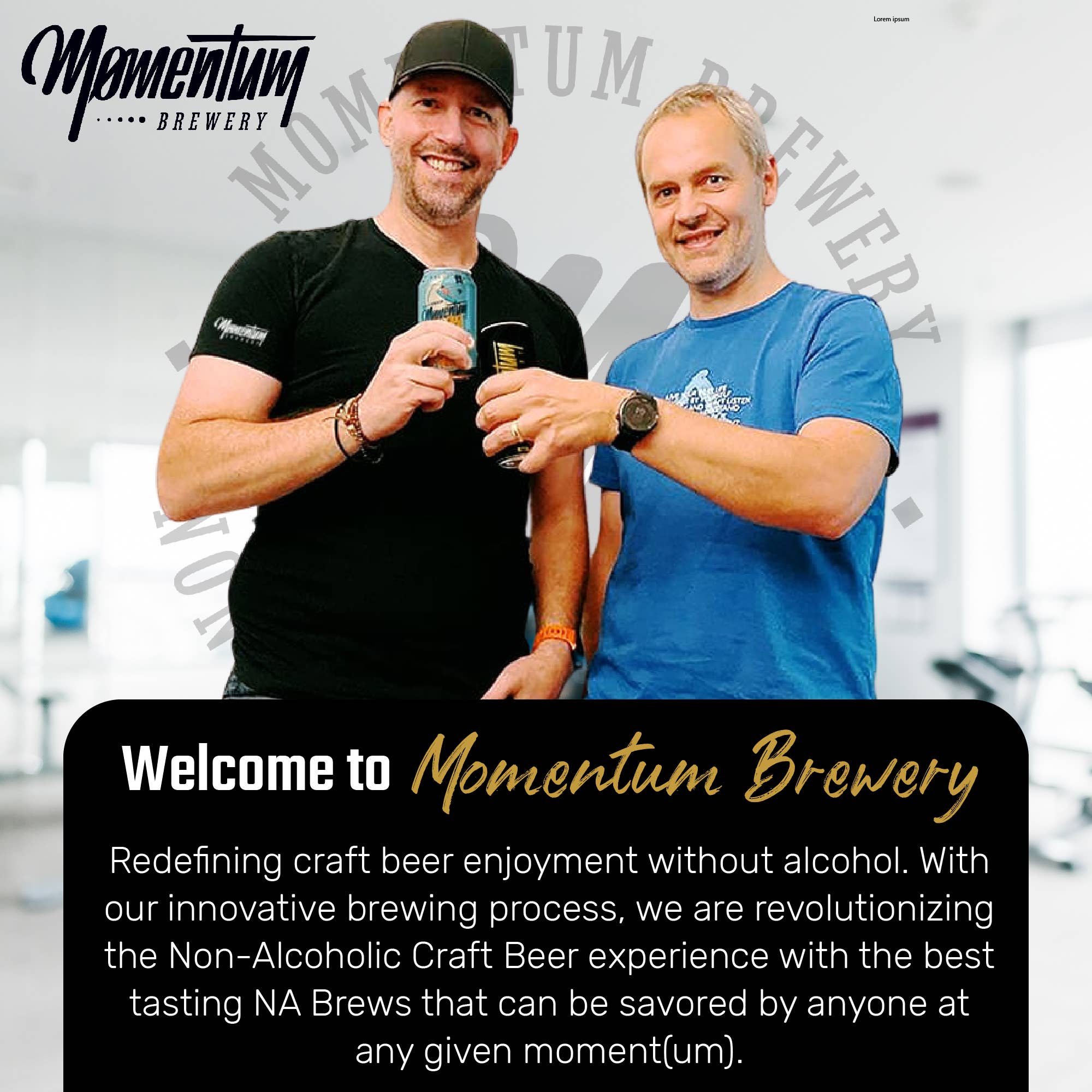 ProofNoMore - Wholesale Non-Alcoholic Beer - Momentum Brewery - Hazy IPA Non-Alcoholic Craft Beer - 12oz5