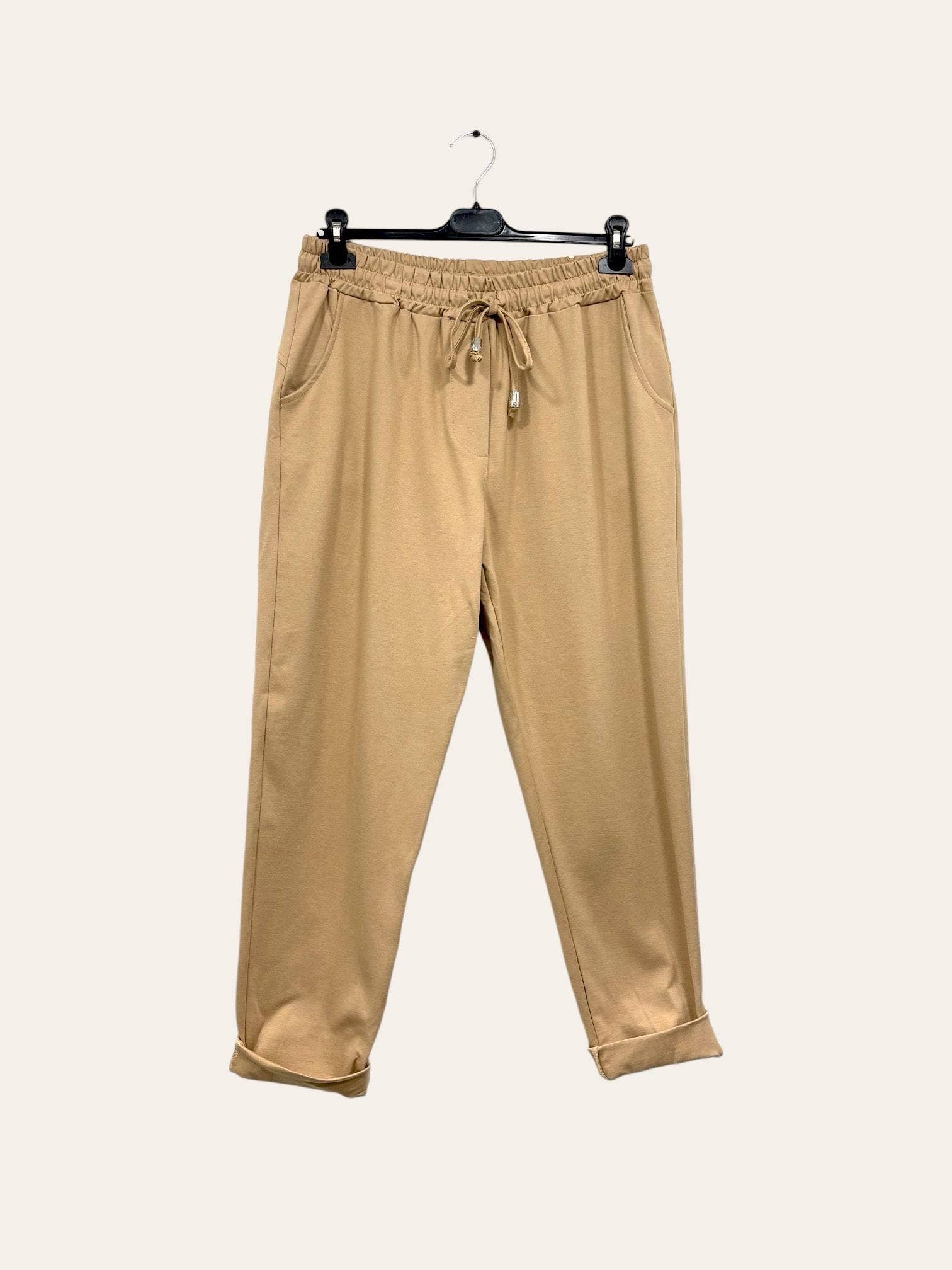 C'MELODIE - Wholesale Pants - Women's - Plus Size - Fluid Pants with Elastic Waist4