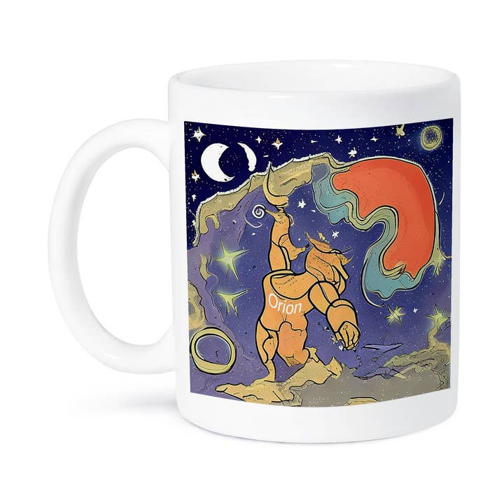 3dRose - Wholesale Coffee Mug - 3dRose, Funny abstract allegory of Orion constellation. Space and astronomy, Mug8