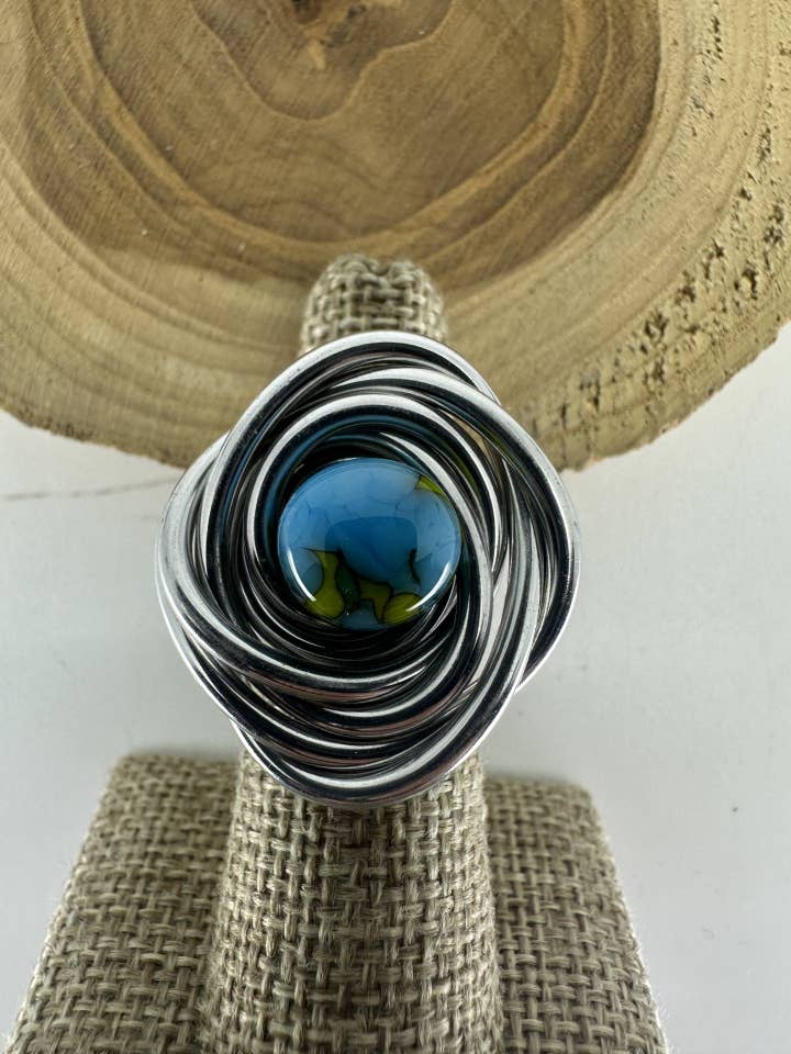 Flower Nest Ring Funky Fusion for wholesale by The Artist Jay