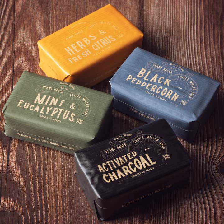 Ton Savon Inc - Wholesale Bar Soap - Hunter Rourke 250g Soap - Black Peppercorn2