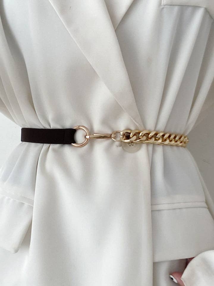 Ketting Leren Splitsing Eenvoudige Riem DPWB2838 voor wholesale door Dipped Shop