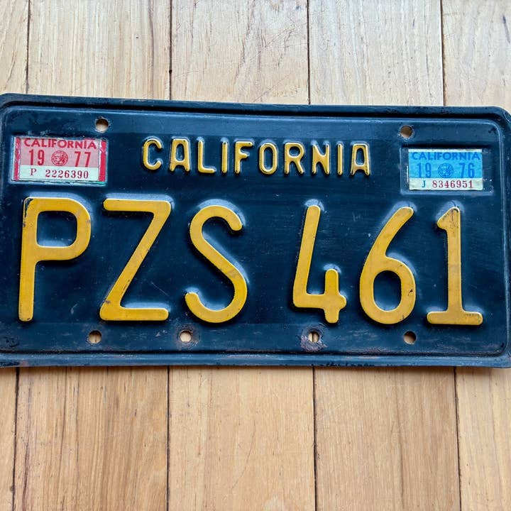 1963 Placa Base da Califórnia - Selo de 1976 1977 por atacado de RusticPlates