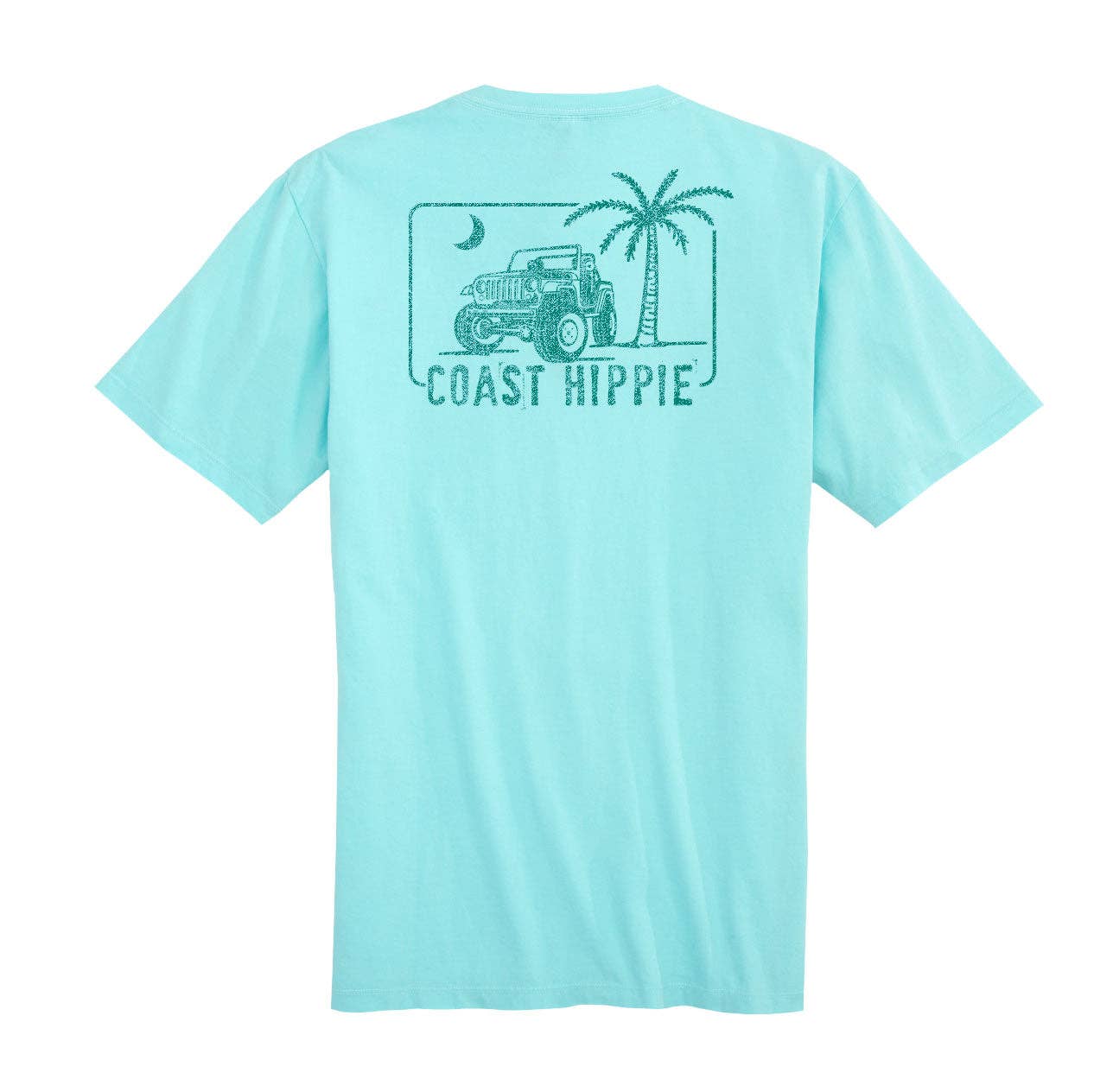 Coast Hippie - Wholesale Screen Printed T-Shirt - Unisex - Palm Jeep SS5