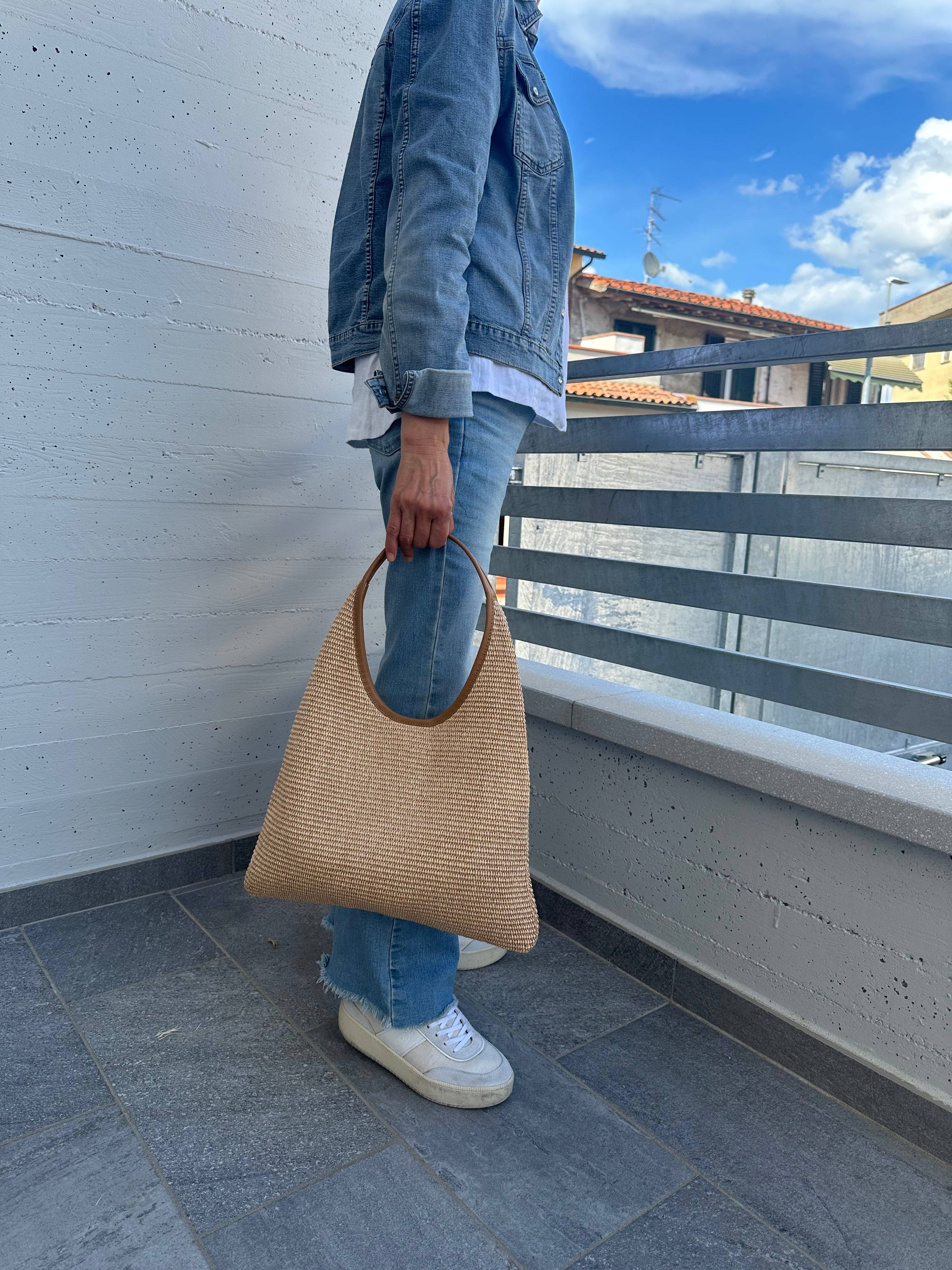 Zhade - Wholesale Shoulder Bag - Women's - MIREA Classic - raffia hobo bag9