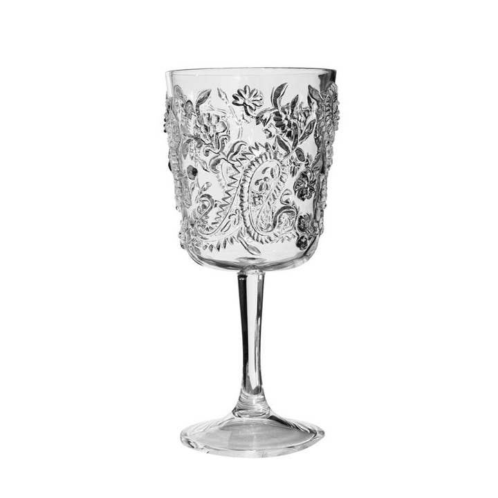 LeadingWare - Wholesale Wine Glass - AC-1013 - 13 oz. Paisley Wine Glass