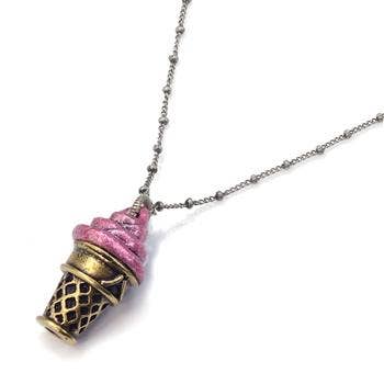 Sweet Romance Jewelry - Wholesale Pendant/Charm Necklace - Frozen Yogurt Pendant Necklaces OL_N1461