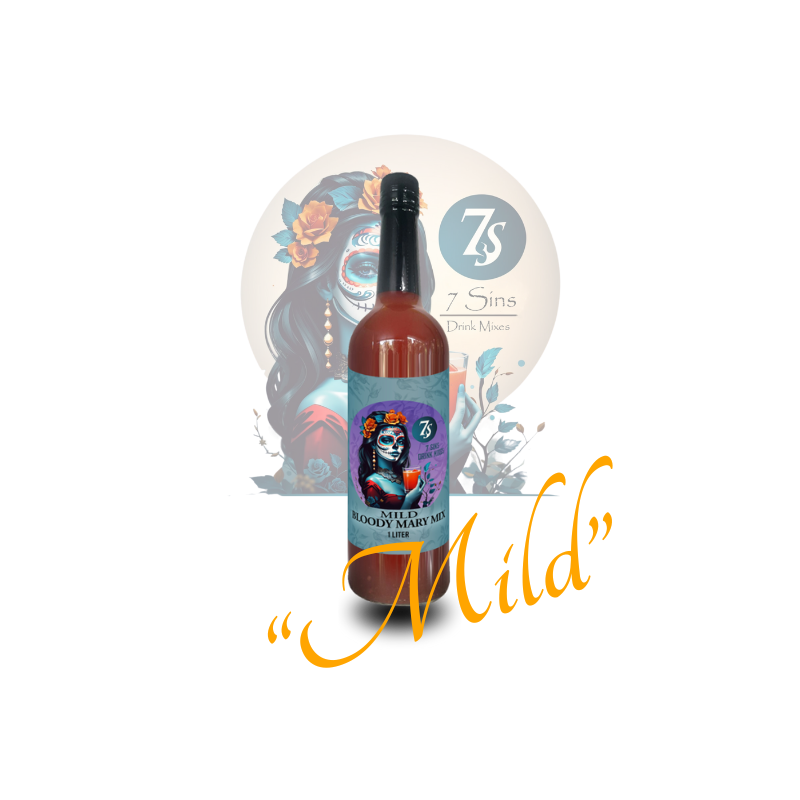7 Sins Mixes - Venta al por mayor Preparado/sirope para cóctel - 7Sins Bloody Mary Mix (Paquete de 3)3