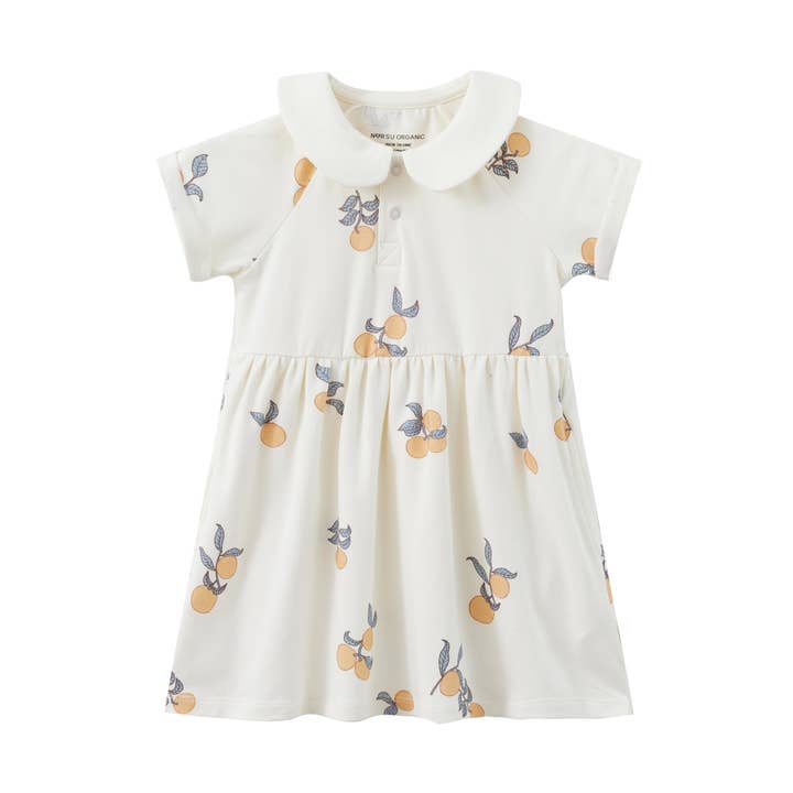 Organic Cotton Collar Dress-Clementine for wholesale by Norsu Organic