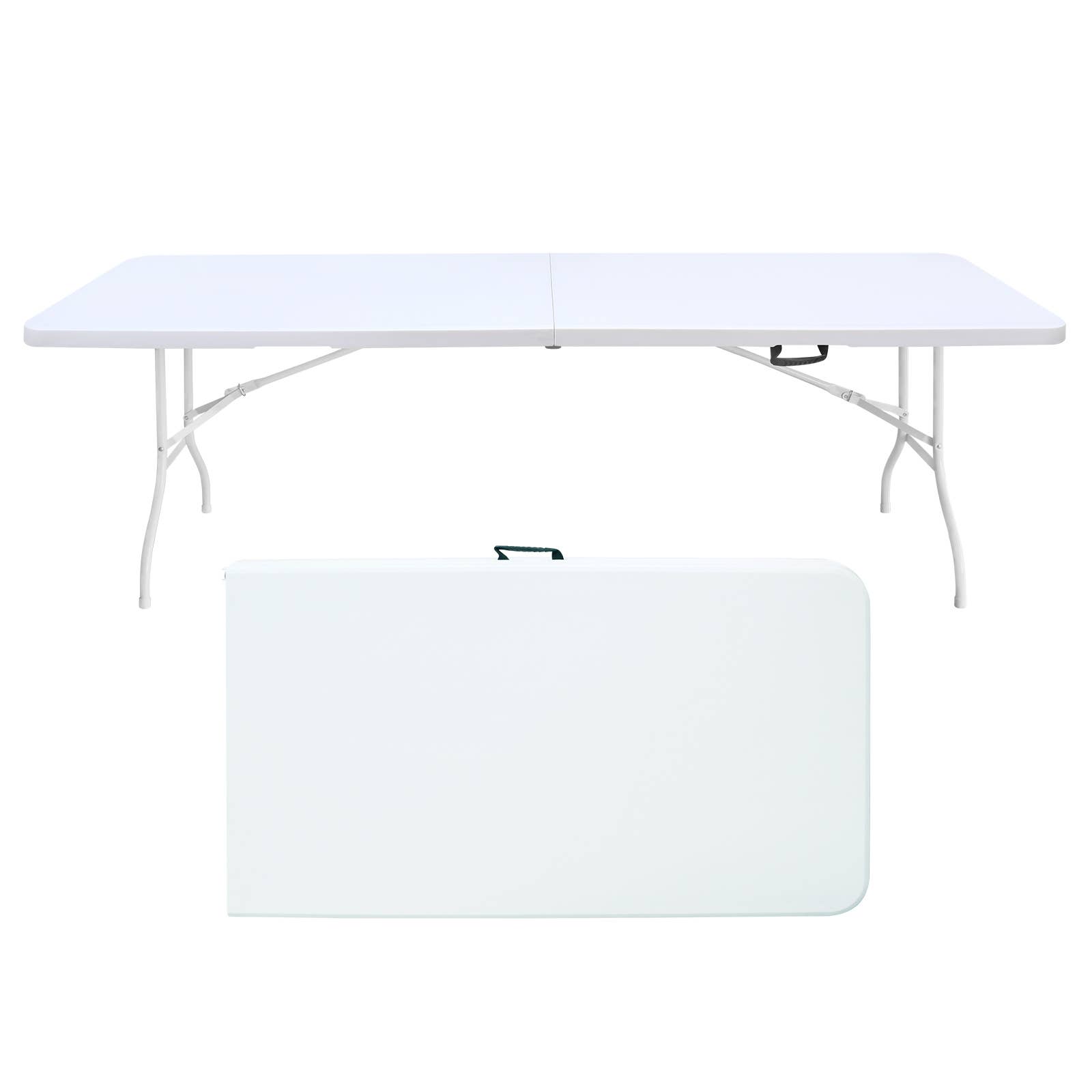 39F Inc. - Wholesale Patio Table - 4/6/8ft  Folding Table for Camping, Picnics & Parties, White17