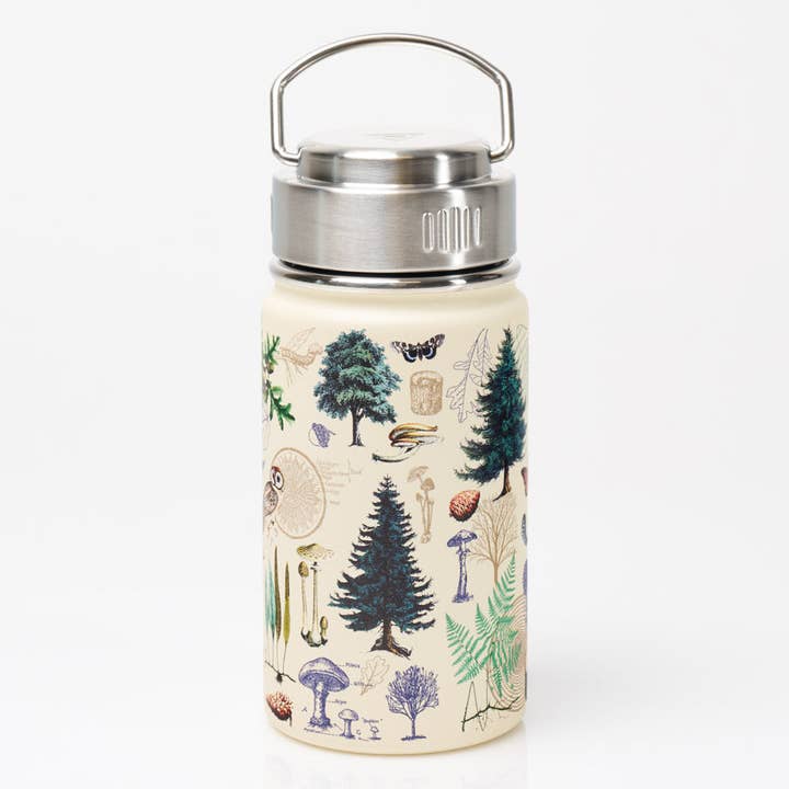 Cognitive Surplus - Wholesale Flask - Woodland Forest 12 oz Steel Bottle (Case of 4)