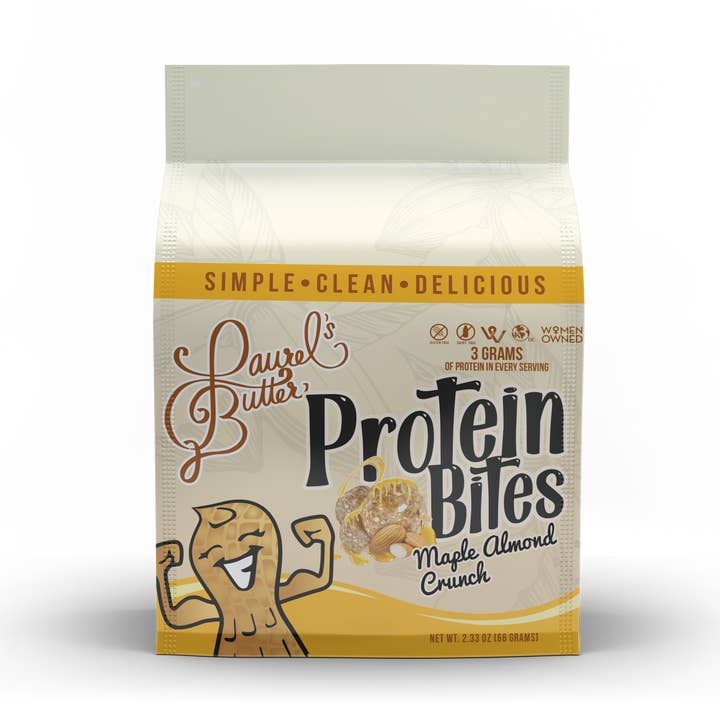 Maple Almond Crunch Protein Bites for wholesale by Laurel's Butter
