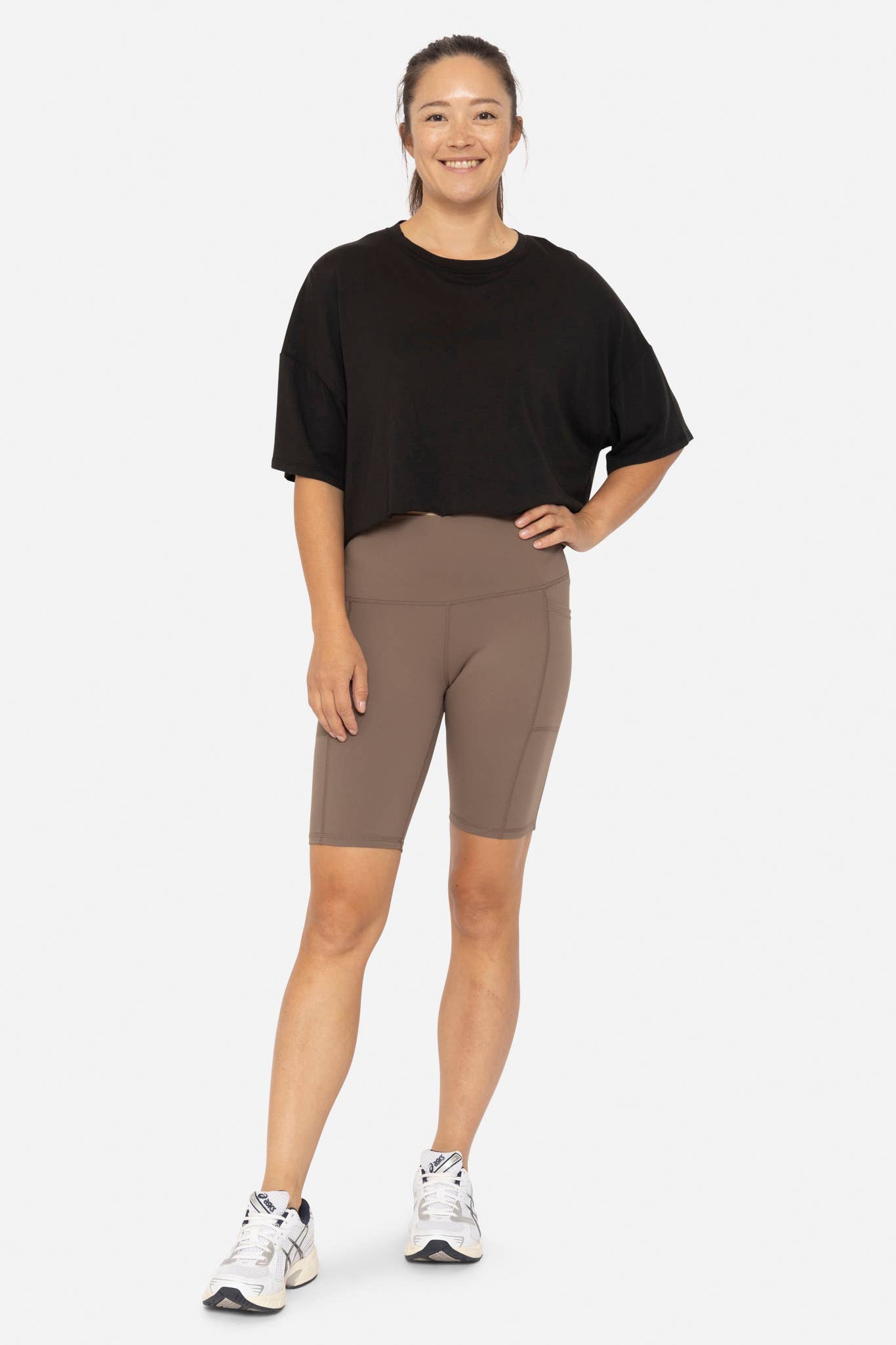 Mono B - Wholesale Athletic Shorts - Women's - Tapered Band Essential Biker Shorts23