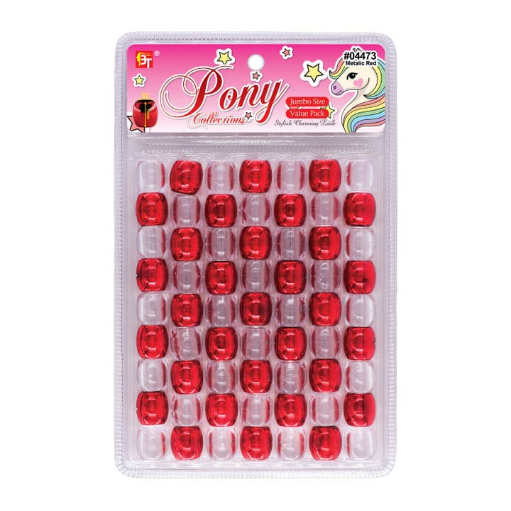 Jumbo Round Beads Value Pack Metalic Red for wholesale by KT Supply