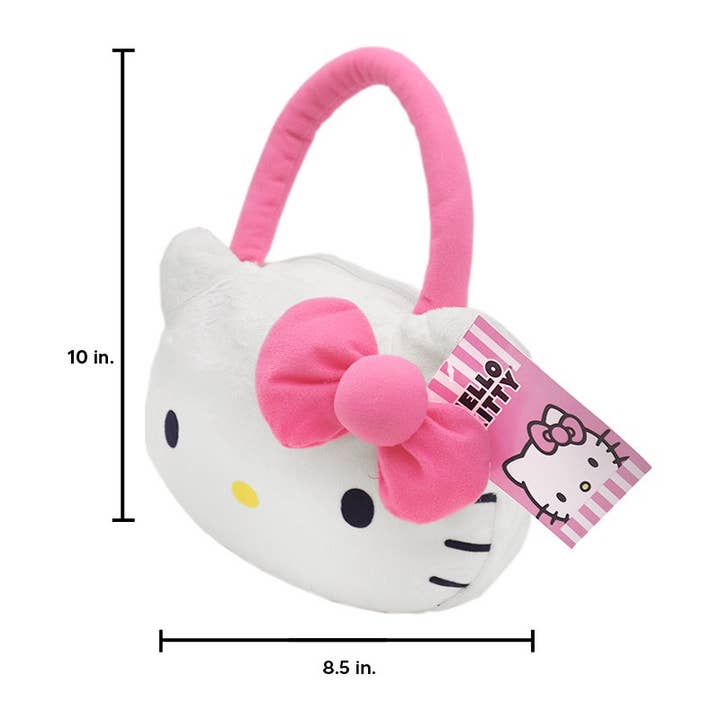 PINEAPPLE Beauty - Wholesale Top Handle Bag - Women's - UPD HBKA Hello Kitty Head Shaped Plush Handbag - 3 pcs