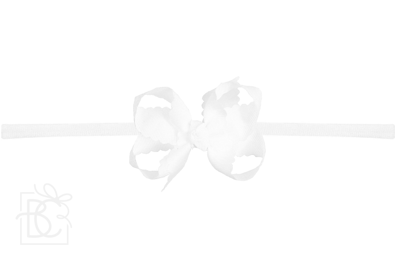 Beyond Creations, LLC - Venta al por mayor Cinta para el pelo - Niños - DIADEMA TIPO PANTIMEDIAS DE NAILON DE 1/4 PULGADAS CON LAZO EN EL BORDE FESTONEADO73