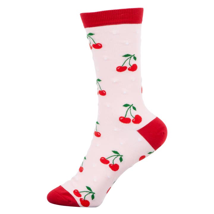 Ladies Socks: Cherries for wholesale by ACE USA