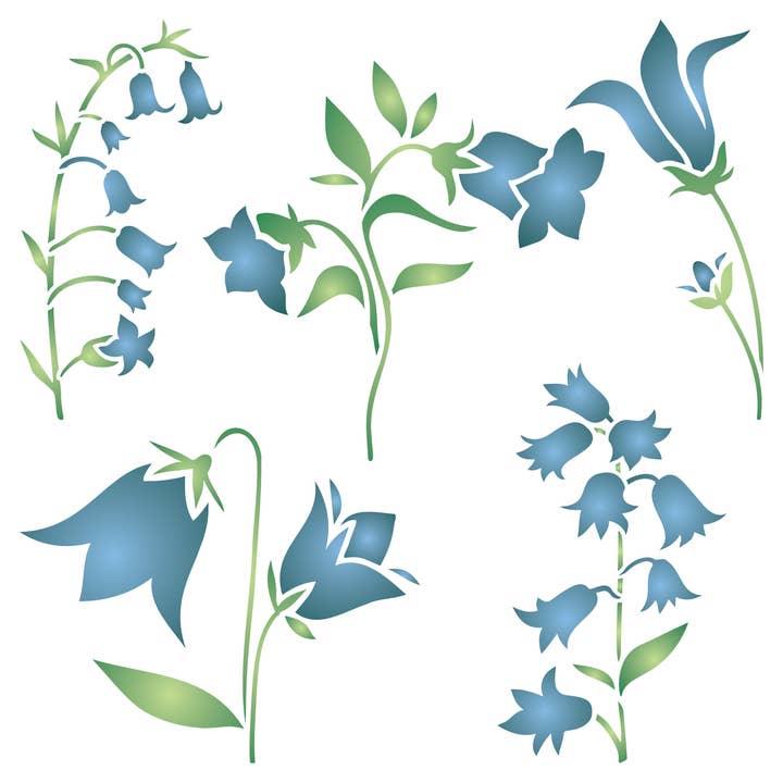 Blomst Stencil | Genanvendelig | Mylar | 9 størrelser for engroshandel hos Craft Kreatively