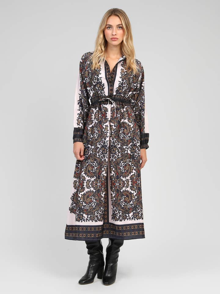 An'ge - Wholesale Dress - Women's - OSSALITA LONG DRESS filiamo ecru2